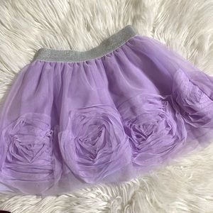 Girls purple tulle skirt size xs 4/5